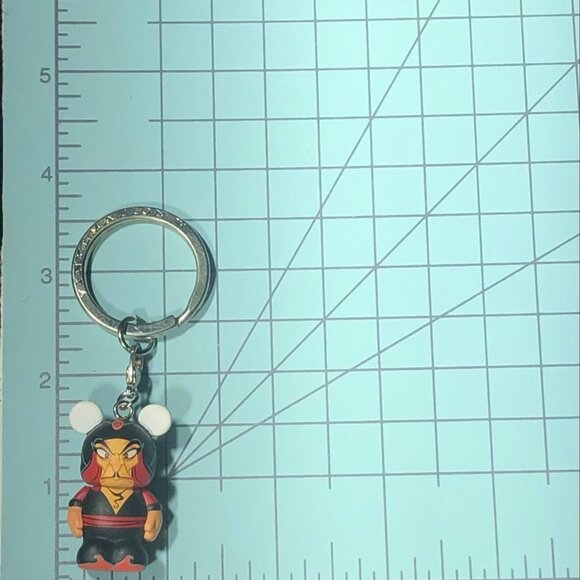Disney Vinylmation Collectible Keychain Aladdin Jafar Villain Black/Red OS NWOT - Picture 4 of 8